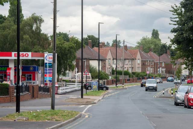 The Esso petrol station on Wordsworth Avenue where the shooting took place