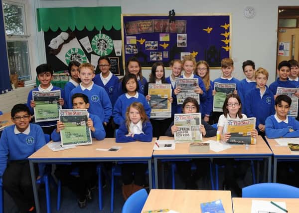 Pupils at Hallam School are taking part in the reader passport. Picture: Andrew Roe