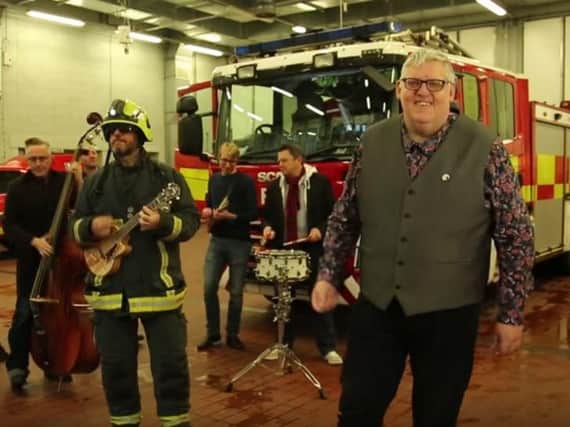 Firefighters star in an Everly Pregnant Brothers' music video - Pic: You Tube