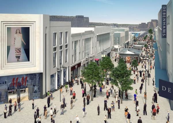 An artist's impression of the third and final phase of the redevelopment of The Moor in Sheffield. Photo: Leslie Jones Architecture