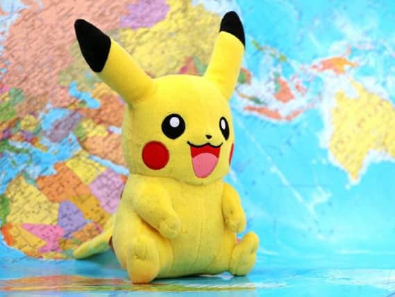 Pikachu in a popular Pokemon character. Stock picture.