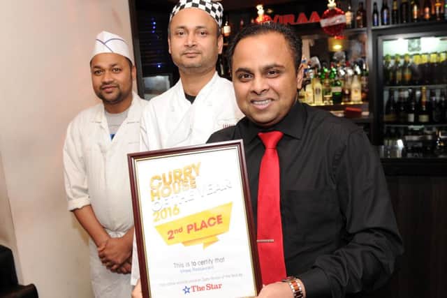 Viraaj Restaurant have won 2nd place in the Curry House of the Year.