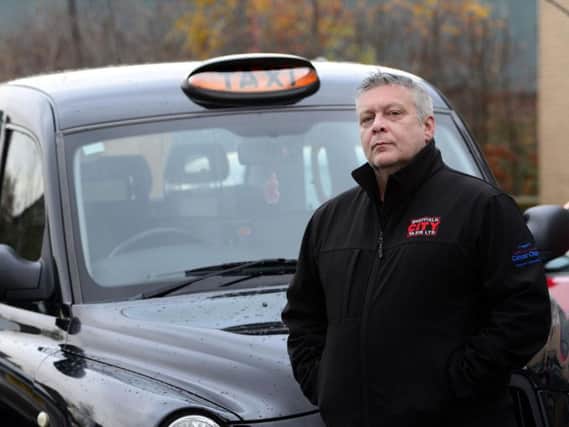 Sheffield taxi driver Lee Ward, who is chairman of ALPHA (A Local Private Hire Association)