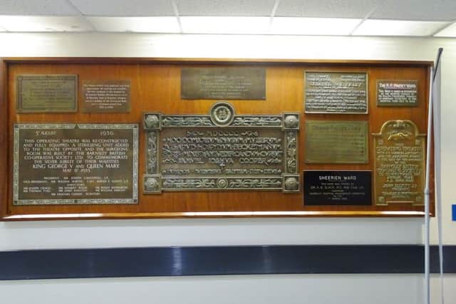 Barnsley hospital plaques