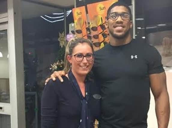 Heavyweight boxing champion Anthony Joshua MBE was declared fit to fight by a Sheffield optician, ahead of his victory over Eric Molina last night.