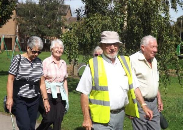 Members of the Step Out Sheffield walking group.