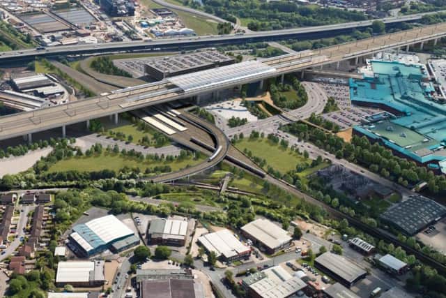 Plans for the Meadowhall HS2 station