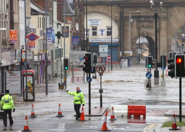The Wicker in Sheffield flooded in 2007