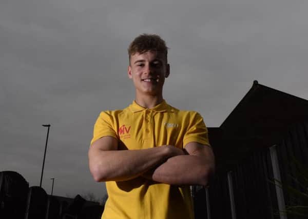 Lifeguard Hayden Liggins, who saved the life of a two-year-old girl