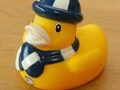 A Chesterfield FC rubber duck. (Photo: Chesterfield FC).
