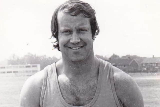 Bill Tancred when he was a shot putter