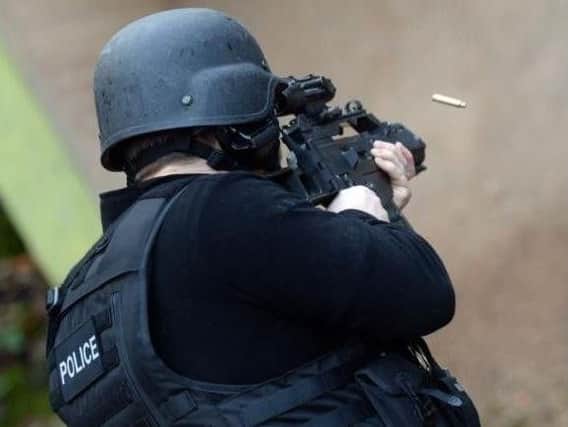 Firearms officers are patrolling South Yorkshire
