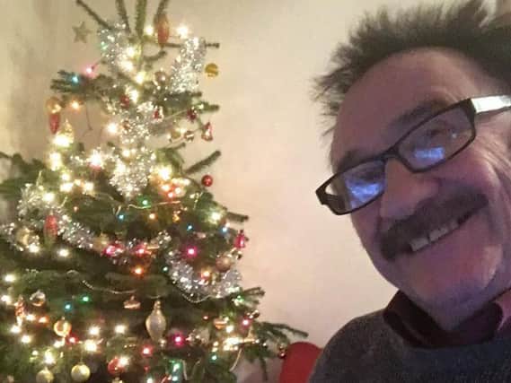 Paul Chuckle with his Christmas tree bought in Doncaster. (Photo: Paul Chuckle/Twitter).