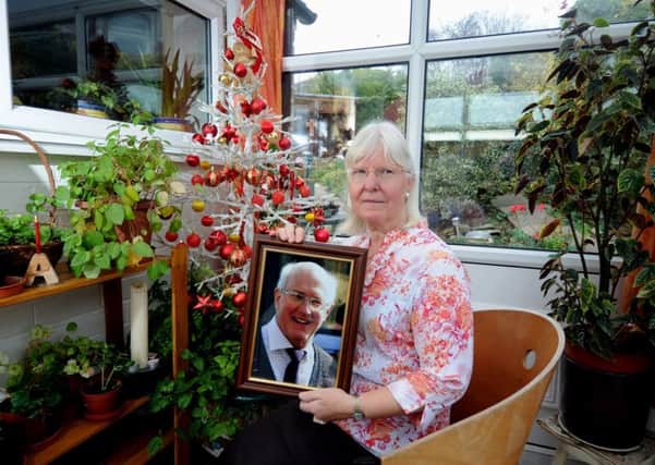 Maureen Greaves the Widow of murdered Church Organist Alan Greaves,pictured at her home at High Green, Sheffield in 2013. Picture by Simon Hulme
