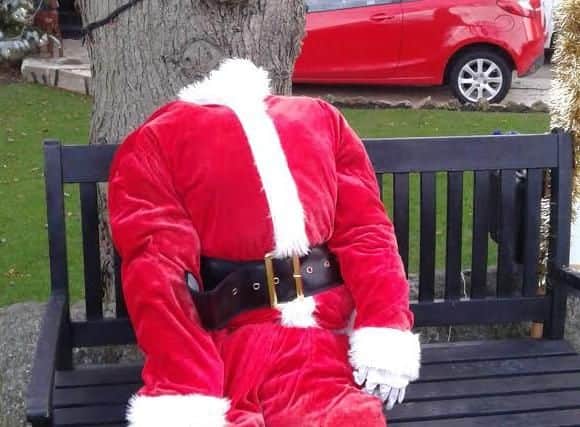 The Santa was left headless