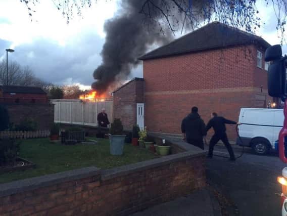 The fire on Bowdenwood Road in Darnall