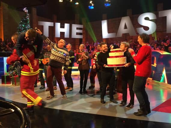 The Everly Pregnant Brothers and Sheffield firefighters on Channel 4's The Last Leg