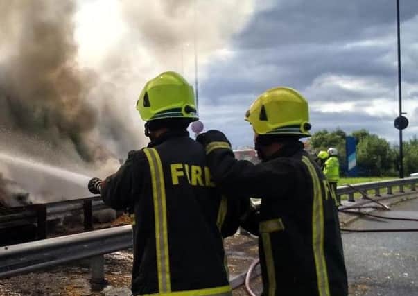 Firefighters in action
Picture: South Yorkshire Fire and Rescue