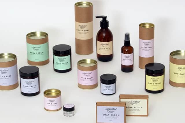 Nathalie Bond Organics products. The skincare brand was launched in January 2014 by Sheffield couple Nat and Andy Bond.