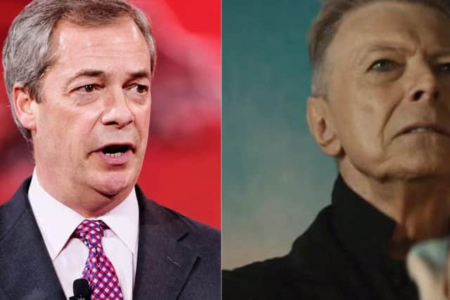 Big year for Nigel Farage and, posthumously, David Bowie
