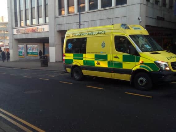 An ambulance in High Street.
