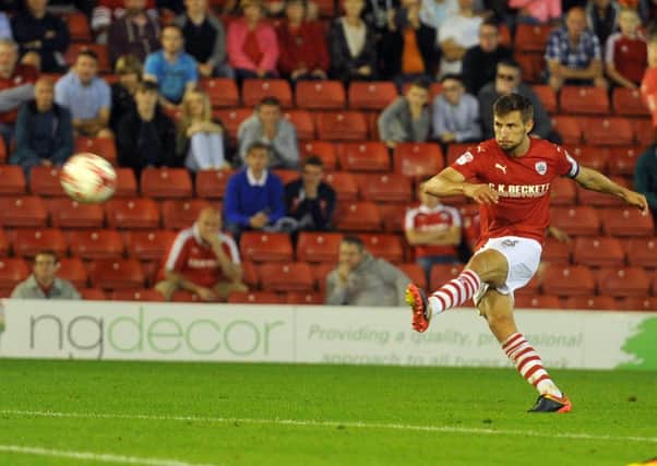 Conor Hourihane came close to a late winner for Barnsley.  Picture Tony Johnson