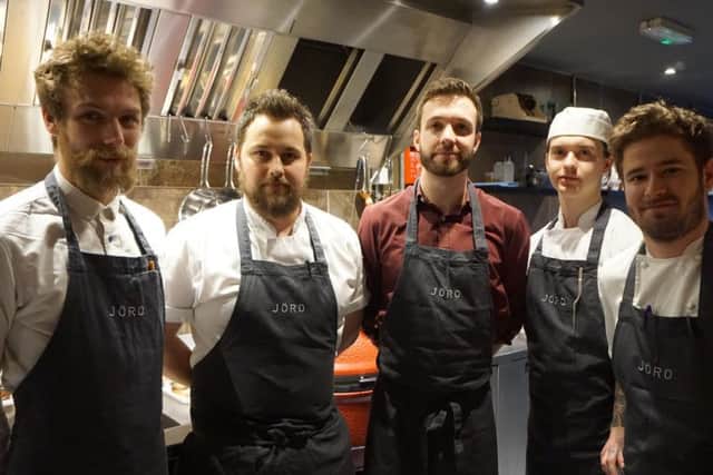 The team at Joro, from left, Bryn Lovell, Blake Cooper, Rob Myers, Kimbal McCann-Lilley and Luke French.