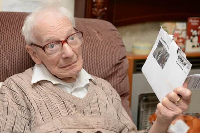 Albert, aged 92, of Manor Top, was conned out of 10,000 by doorstep salesman