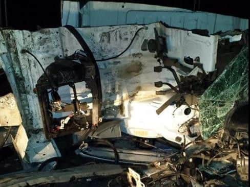 A stolen van was broken up for parts