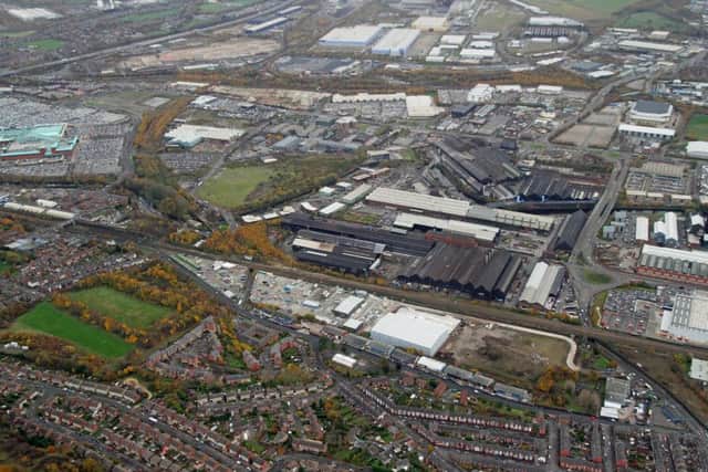 The Amazon unit is visible lower centre with a white roof