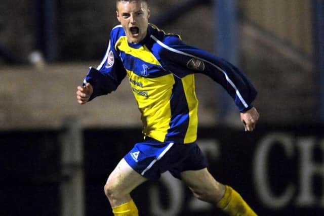 Jamie Vardy in his Stocksbridge days.