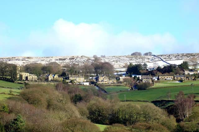 High Bradfield, where wind speeds of 93mph were recorded.