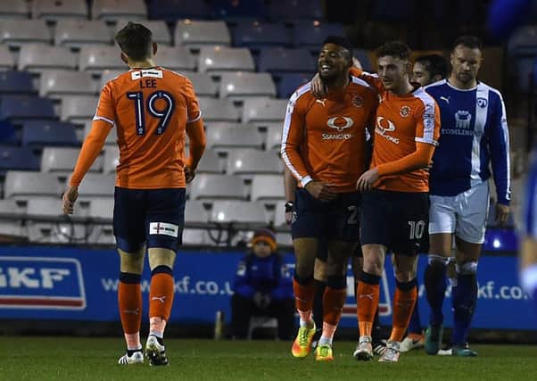 Picture Andrew Roe/AHPIX LTD, Football, Checkatrade Trophy Third Round, Luton v Town v Chesterfield, Kenilworth Road, 10/01/17, K.O 7.45pm

Luton's players celebrate Isaac Vassell's goal

Andrew Roe>>>>>>>07826527594