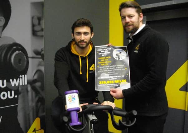 Cycle to the moon challenge - Sam Wilkinson and Marc Speirs