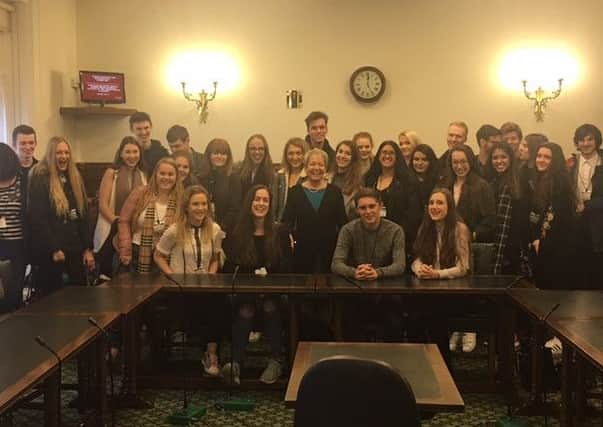 Rosie met with students from Hall Cross Academy in Parliament.  The students had a tour of the Houses of Parliament and Rosie met with them afterwards.