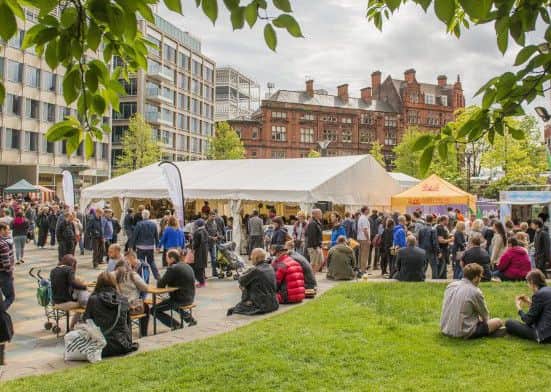 The Â£150,000 'Cultural Destinations' grant will be used to promote attractions across Sheffield like the Tramlines music festival, Sheffield Food Festival (pictured) and Sheffield Doc/Fest