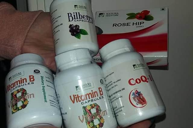 Some of the fake pills that were sold to Albert