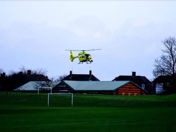 An air ambulance was deployed to Parson Cross - Simon Cutts