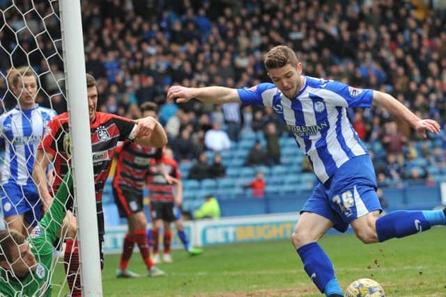 Sergiu Bus scoring his one and only goal for Sheffield Wednesday against Huddersfield in April 2015