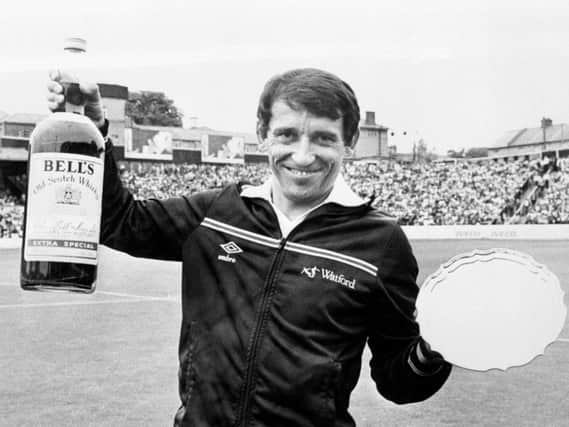 Graham Taylor in his first spell as Watford manager., The former England boss died on Thursday, ages 72