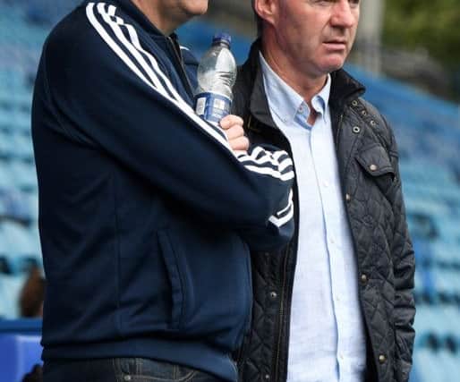 Chris Waddle and John Sheridan at a recent charity football match at Hillsborough for St Luke's Hospice. Picture: Andrew Roe