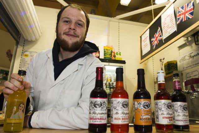 The Moor Market Sheffield
Jamie Youdan with some of his drinks at the Milk and Soda Bar
