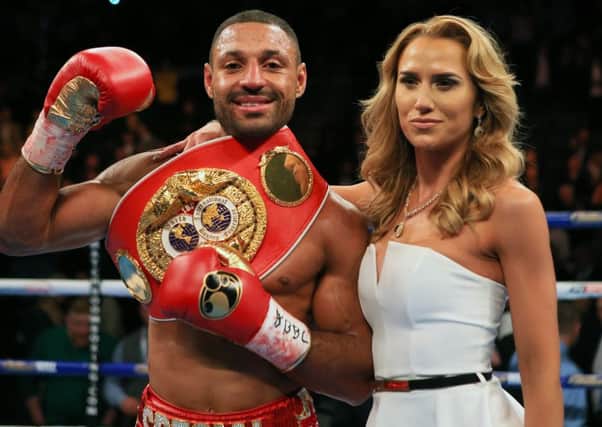 Kell Brook  with partner Lindsey