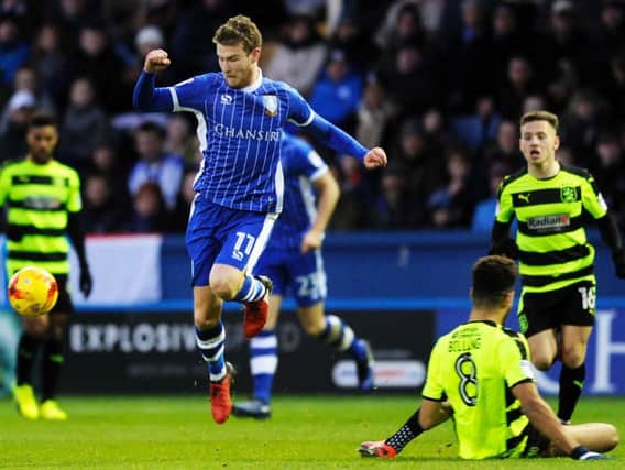 Sam Winnall made an impressive debut for Sheffield Wednesday against Huddersfield Town on Saturday