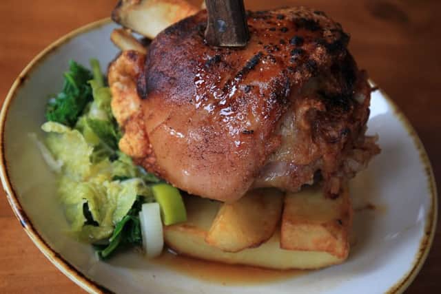 Food review at The Broadfield on Abbeydale Road in Sheffield. Ham hock dish. Picture: Chris Etchells