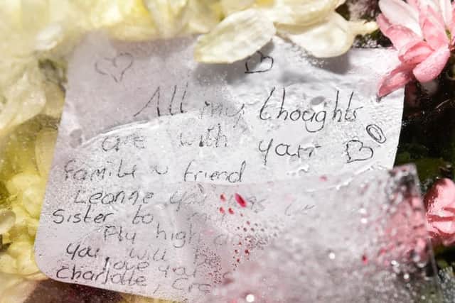 Many people left messages for the girl, named locally as Leonne, and her family