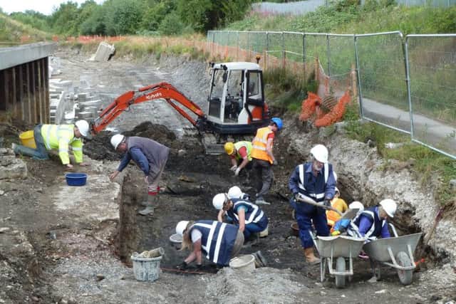 Dig at a Chesterfield Canal site