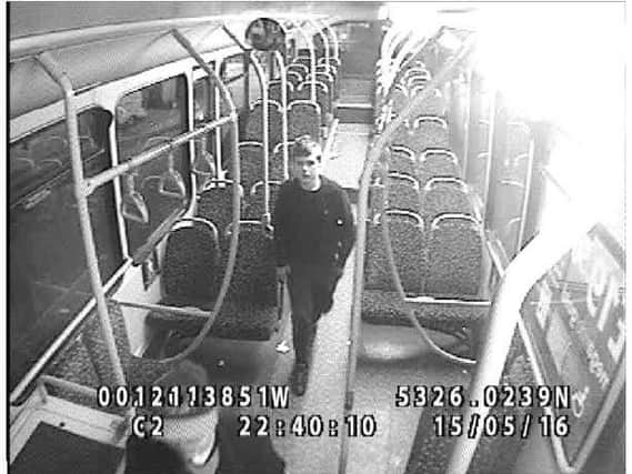 CCTV of a boy police are tracing in connection with a fire at Rotherham Interchange.