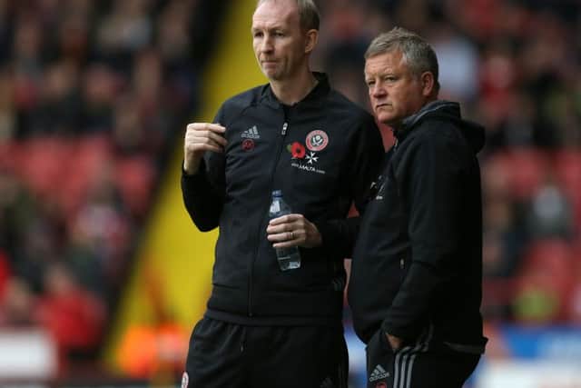 Chris Wilder (right) and Alan Knill say preparations have gone well this week. Pic Simon Bellis/Sportimage