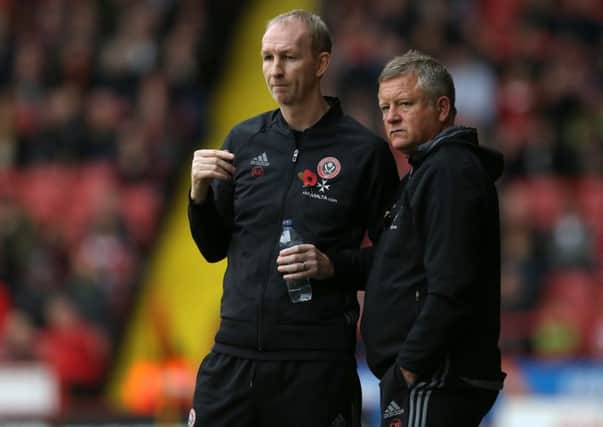 Chris Wilder (right) and Alan Knill say preparations have gone well this week. Pic Simon Bellis/Sportimage